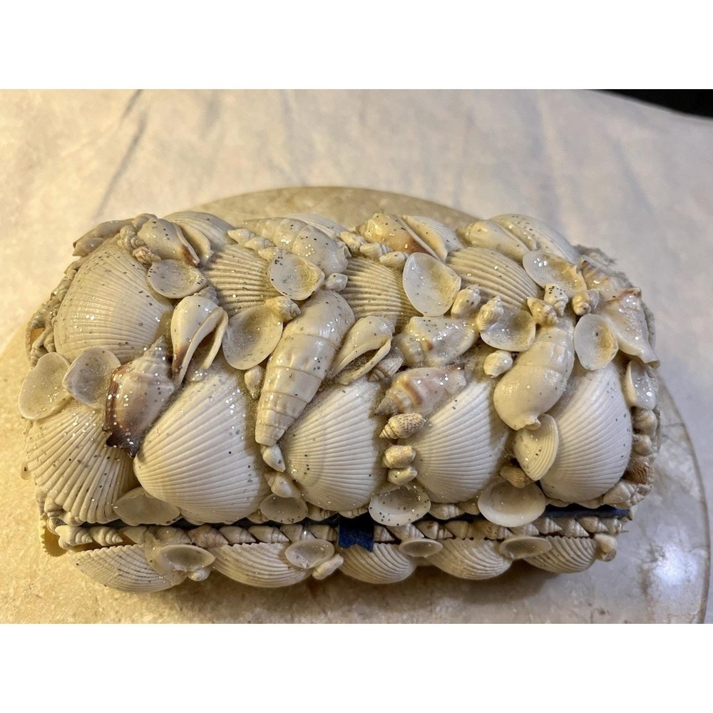 Philippine Seashell Sailor Valentine Jewelry Box Excellent Condition - Picture 2 of 5